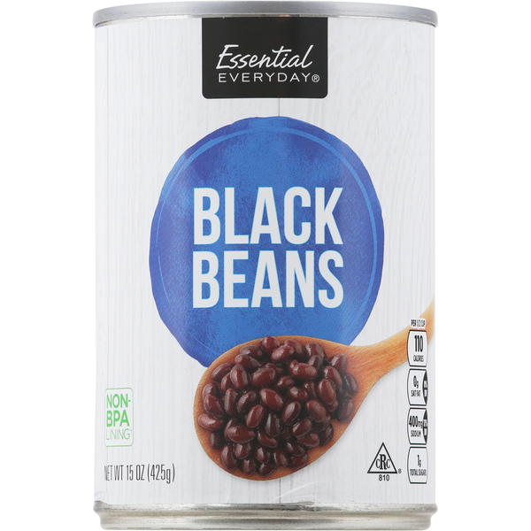 Canned Meals & Beans Essential Everyday Black Beans hero