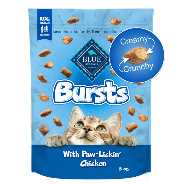 Cat Food & Care Blue Buffalo Bursts Crunchy Cat Treats, Chicken hero