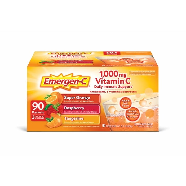 Vitamins & Supplements Emergen-C Vitamin C Fizzy Drink Mix Fruit Flavors hero