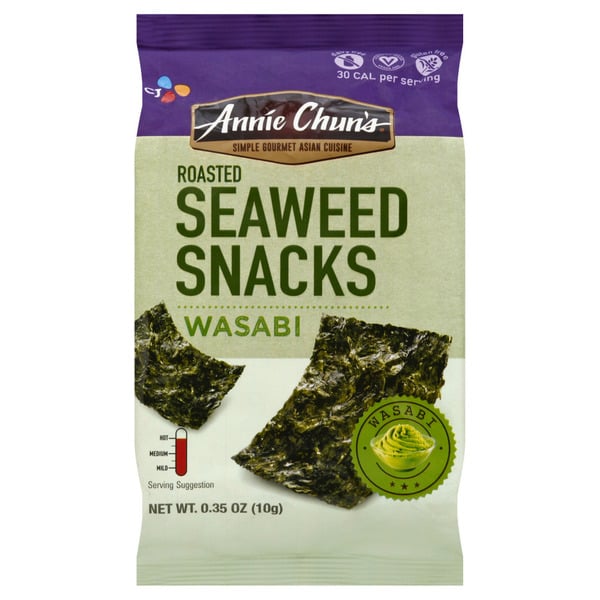 Asian Foods Annie Chun's Roasted Seaweed Wasabi hero