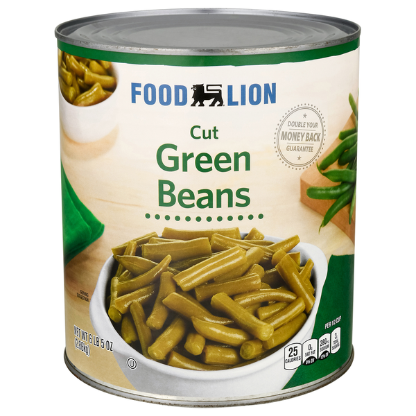 Canned & Jarred Vegetables Food Lion Green Beans, Cut hero