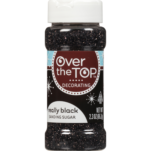 Baking Supplies & Decor Over The Top Really Black Sanding Sugar hero