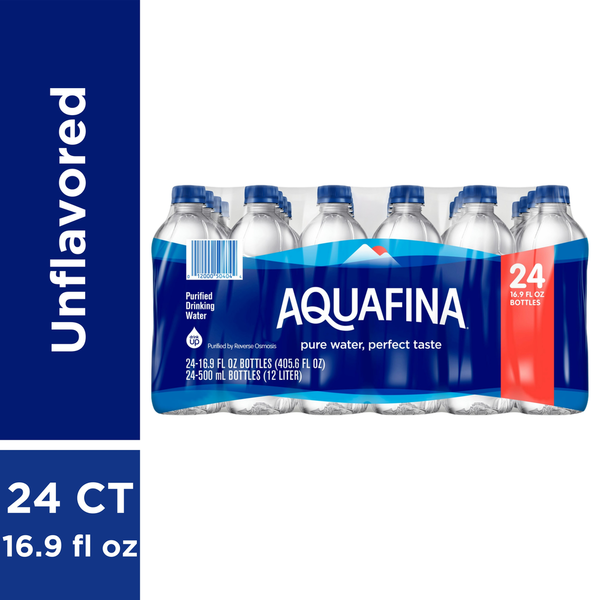 Water, Seltzer & Sparkling Water Aquafina Purified Drinking Water hero