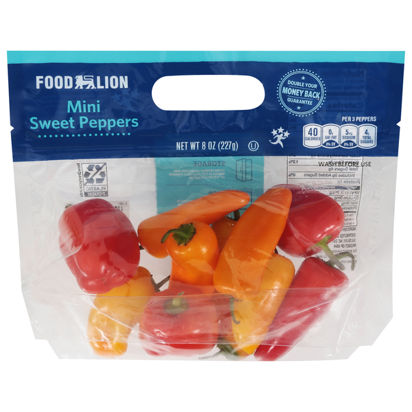 Fresh Vegetables Food Lion Sweet Mini Peppers hero