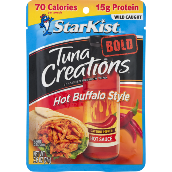 Canned Meat & Seafood StarKist® Tuna Creations® BOLD  Hot Buffalo Style - 2.6 oz Pouch hero