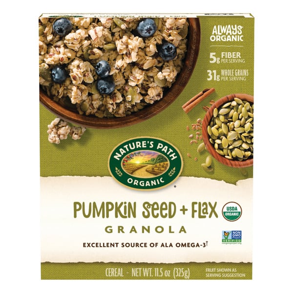 Granola Nature's Path Pumpkin Seed + Flax Granola hero