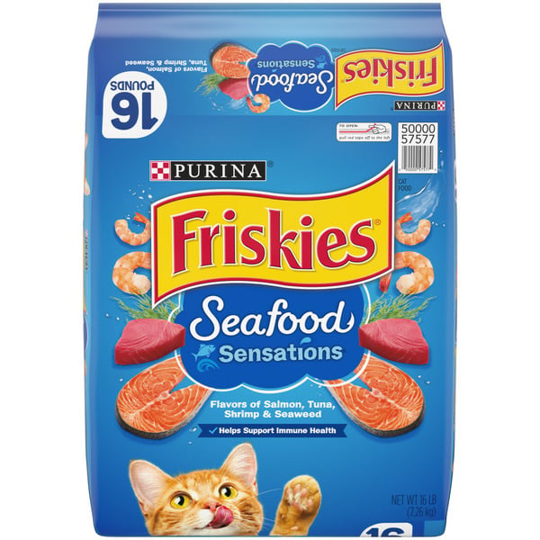 Cat Food Purina Friskies Dry Cat Food, Seafood Sensations hero