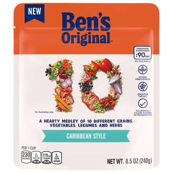 Instant Foods Ben's Original 10 Medley, Caribbean Style hero