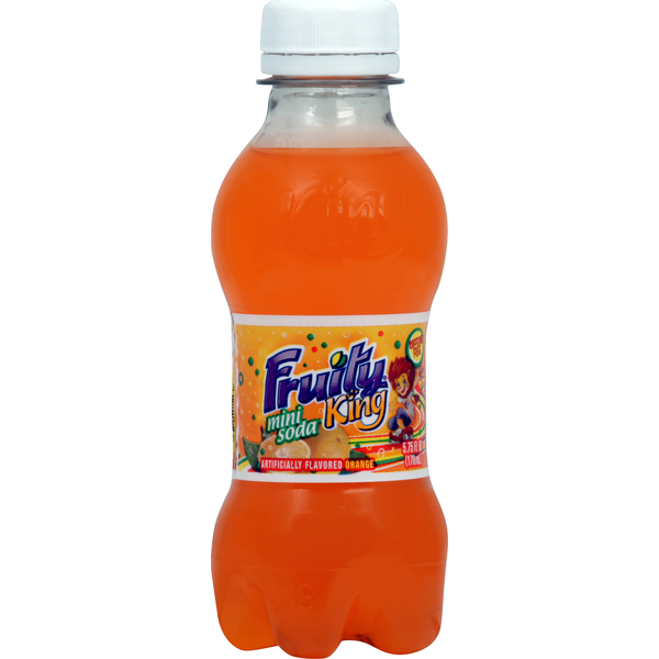 Latino Foods Fruity King Mini Soda, Orange hero