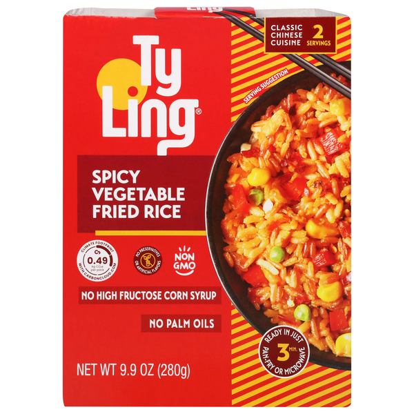 Asian Foods Ty Ling Fried Rice, Spicy Vegetable hero