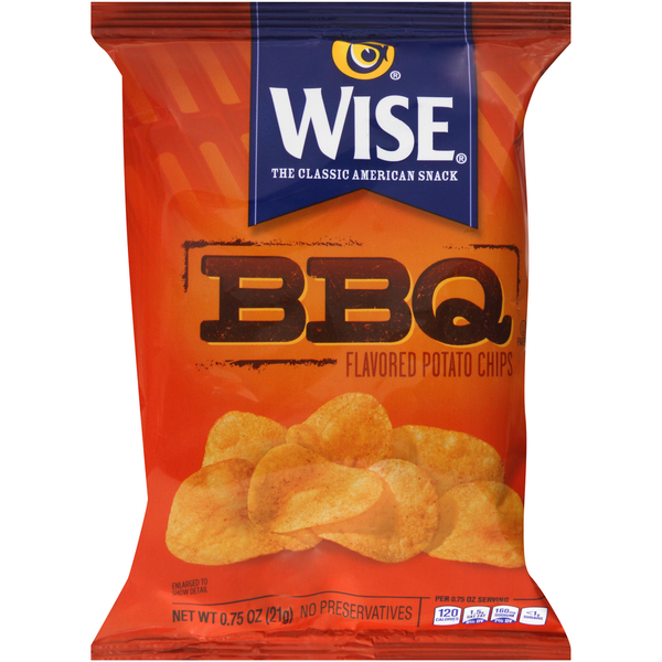 Chips & Pretzels Wise BBQ Potato Chips hero