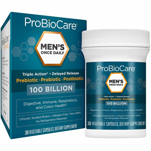 Probiotics ProBioCare Men's Once Daily 100 Billion Probiotics 100 Billion CFU Vegetarian Capsules hero