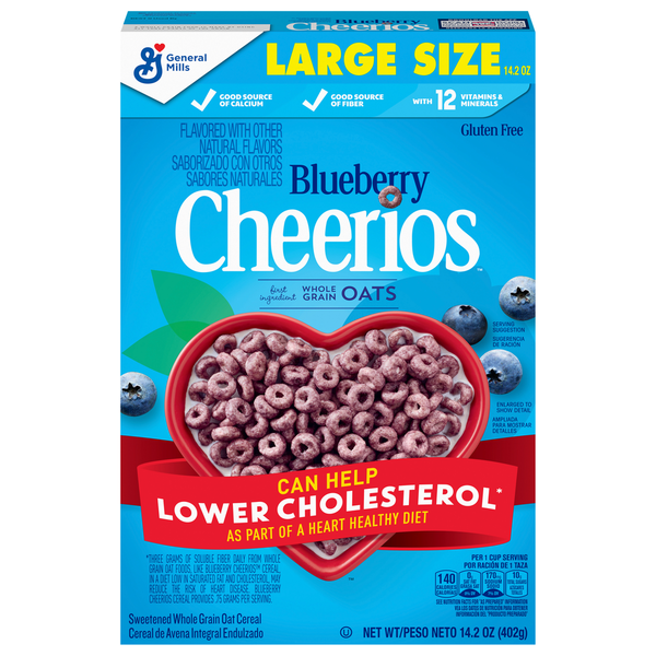 Cereal Cheerios Cereal, Blueberry, Large Size hero