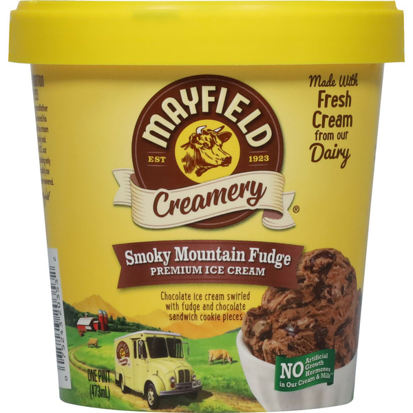 Ice Cream & Ice Mayfield Dairy Farms Ice Cream, Premium, Smoky Mountain Fudge hero