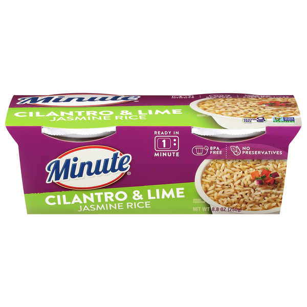 Instant Foods Minute Rice Jasmine Rice, Cilantro & Lime hero