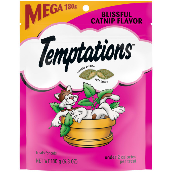 TEMPTATIONS Blissful Catnip Flavor Treats for Cats hero