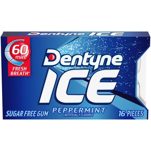 Mint & Gum Dentyne Ice Pepermint Sugar Free Gum hero