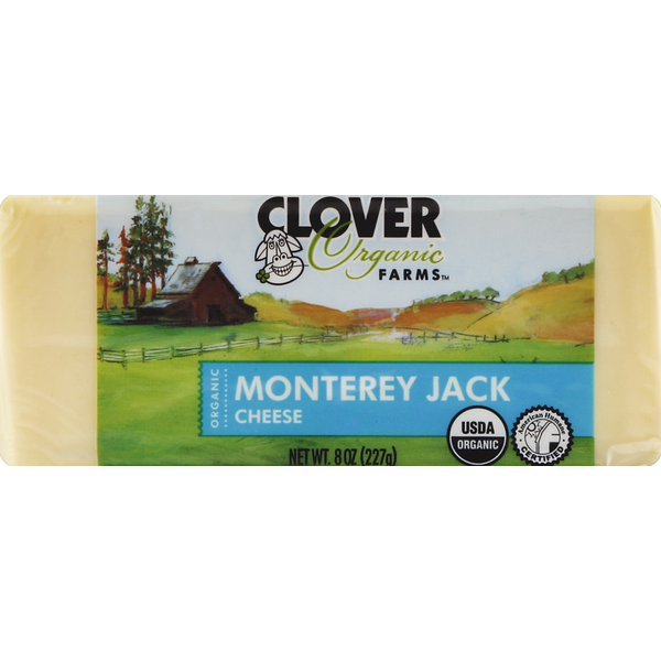 Packaged Cheese Clover Sonoma Organic Monterey Jack Block hero