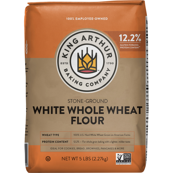 Baking Ingredients King Arthur Baking Company White Whole Wheat Flour, Stone-Ground hero