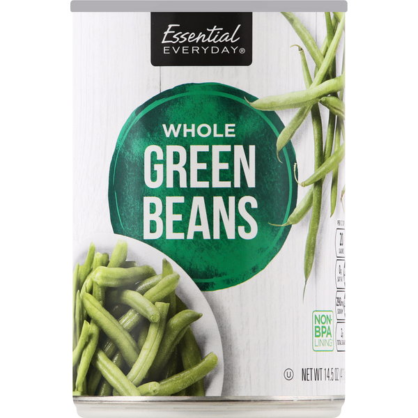 Canned & Jarred Vegetables Essential Everyday Green Beans, Whole hero