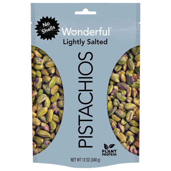 Nuts, Seeds & Dried Fruit Wonderful Pistachios, Lightly Salted, No Shells hero