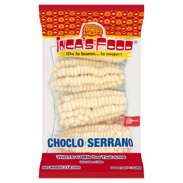 Fresh Vegetables Inca's Food White Corn On The Cob 4 Count 2 Lb 10 Oz hero