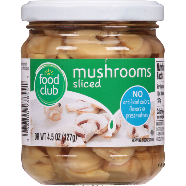 Canned & Jarred Vegetables Sliced Mushrooms hero