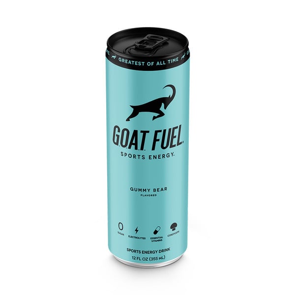 Beverages G.O.A.T. Fuel Sports Energy Drink,  Gummy Bear hero