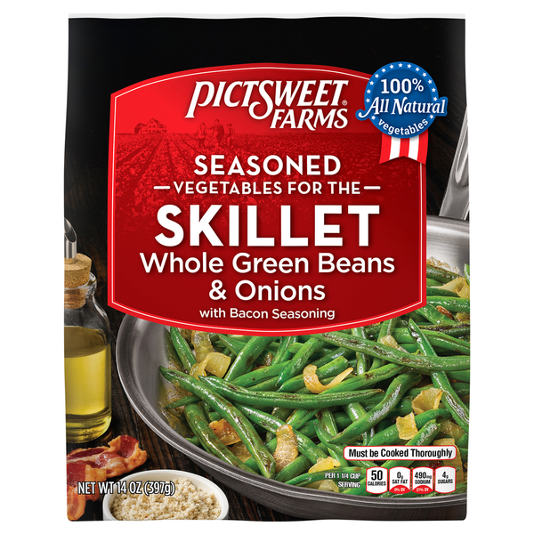 Pasta Sauce Pictsweet Farms Whole Green Beans & Onions, Seasoned hero