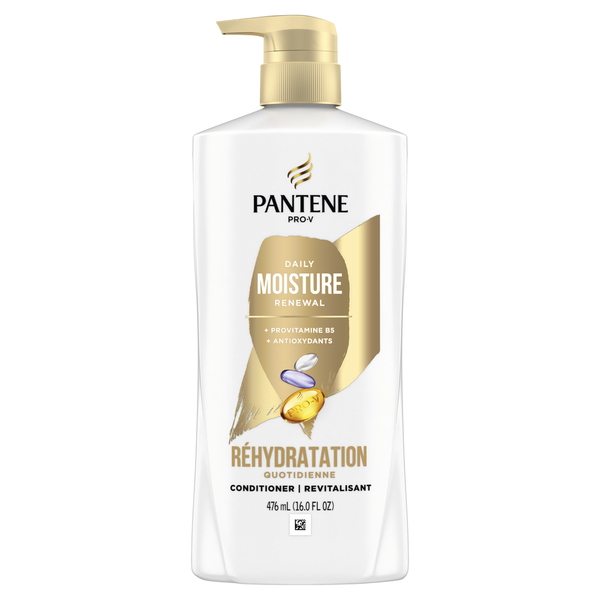 Hair Care Pantene Conditioner, Pro V Daily Moisture Renewal for All Hair Types, Color Safe hero