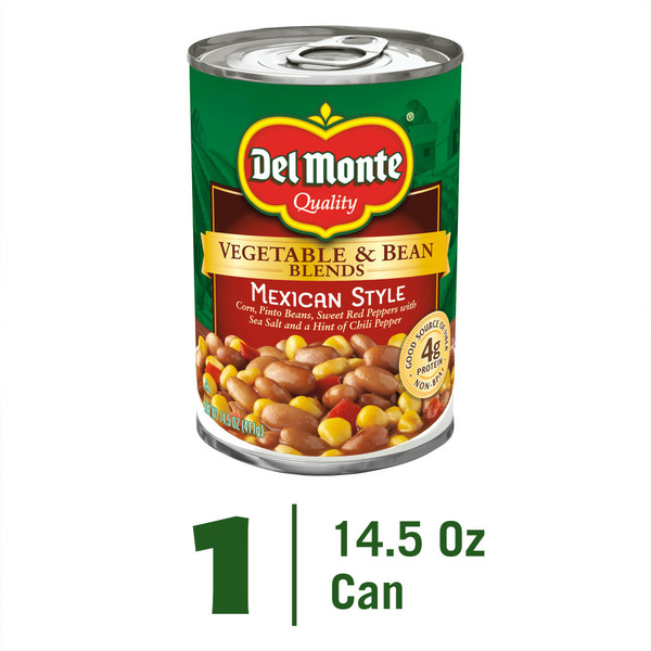 Canned & Jarred Vegetables Del Monte Mexican Style Vegetable & Bean Blends hero