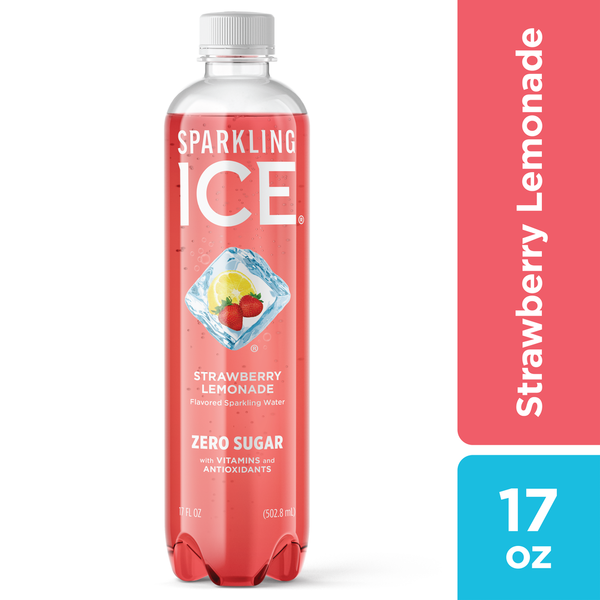 Sparkling & Seltzer Water Sparkling Ice® Strawberry Lemonade Sparkling Water, Zero Sugar hero