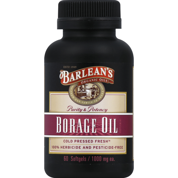 Vitamins & Supplements Barlean's Borage Oil, 1000 mg, Softgels hero