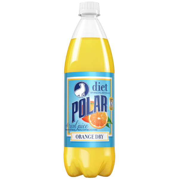 Seltzer & Sparkling Drinks Polar Sparkling Beverage, Diet, Orange Dry hero