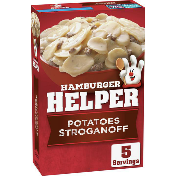 Instant Foods Hamburger Helper Potato Stroganoff, box hero