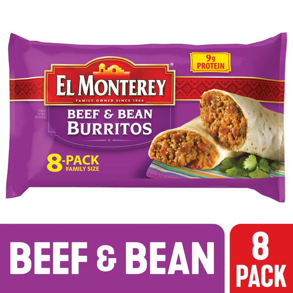 Meals El Monterey Beef & Bean Burrito hero