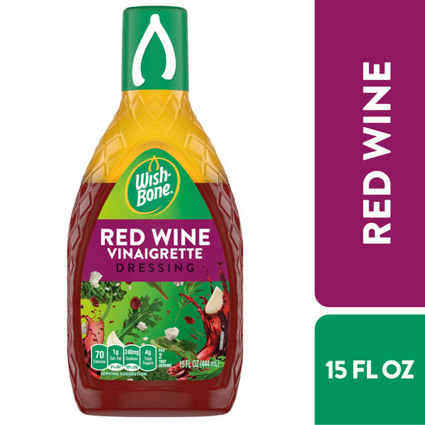 Salad Dressing & Toppings Wish-Bone Red Wine Vinaigrette Salad Dressing hero