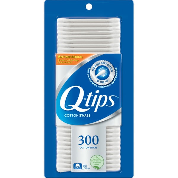 Eye & Ear Care Q-tips Cotton Swabs Antimicrobial hero