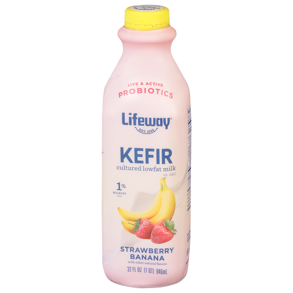 Yogurt/Kefir Lifeway Kefir, Strawberry Banana hero