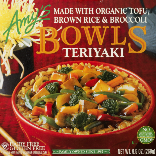 Frozen Meals Amy's Kitchen Teriyaki Meal Bowl hero