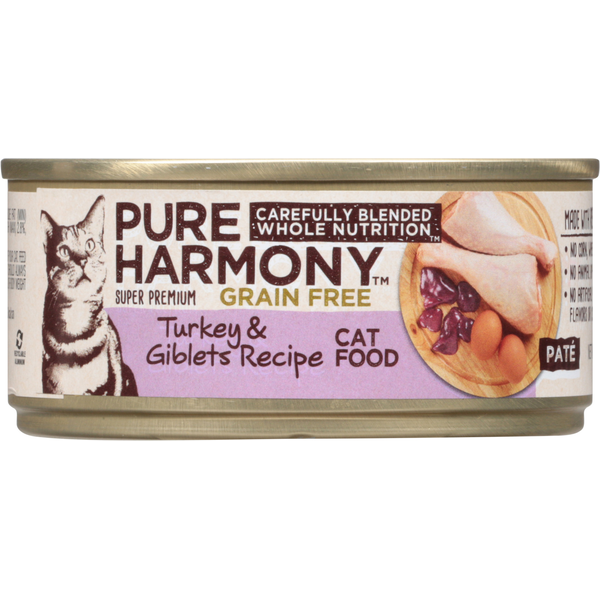 Cat Food & Care Pure Harmony Cat Food, Grain Free, Turkey & Giblets Recipe, Pate hero