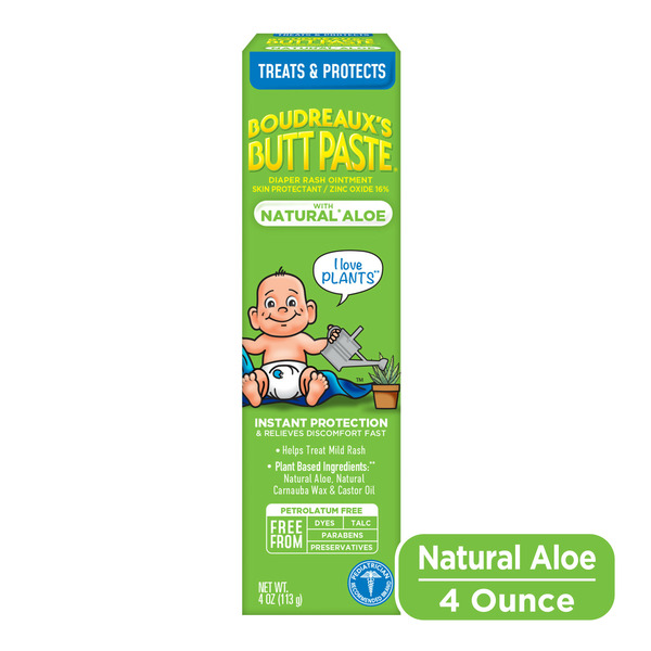 Baby First Aid & Vitamins Boudreaux's Butt Paste Diaper Rash Ointment Cream hero