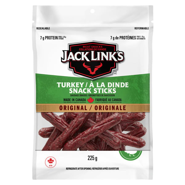 Popcorn & Jerky Jack Link's Turkey Snacksticks, Meat Snacks hero