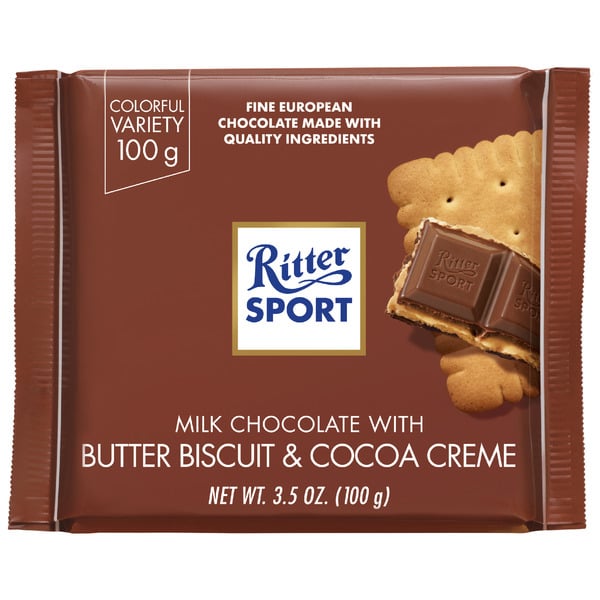 Cookies & Cakes Ritter Sport Milk Chocolate with Butter Biscuit hero