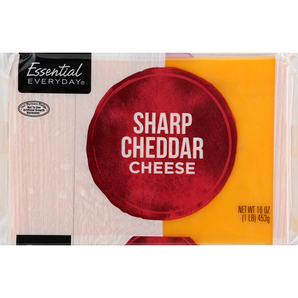 Packaged Cheese Essential Everyday Cheese, Sharp Cheddar hero