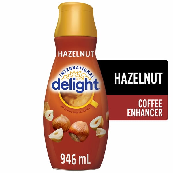 Cream International Delight Hazelnut Coffee Creamer hero