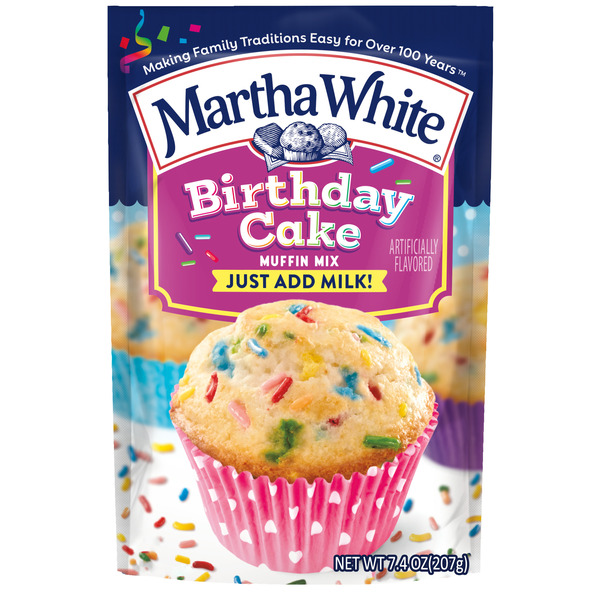 Bakery Desserts Martha White Birthday Cake Muffin Mix hero