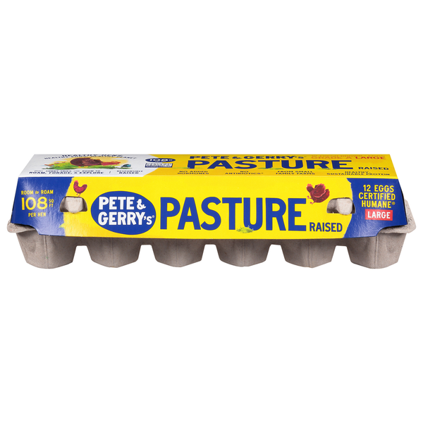 Pete and Gerry’s Organic Eggs Eggs, Pasture Raised, Brown, Large hero