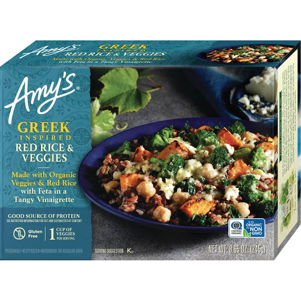 Amy's Kitchen Greek Red Rice & Veggies Bowls hero