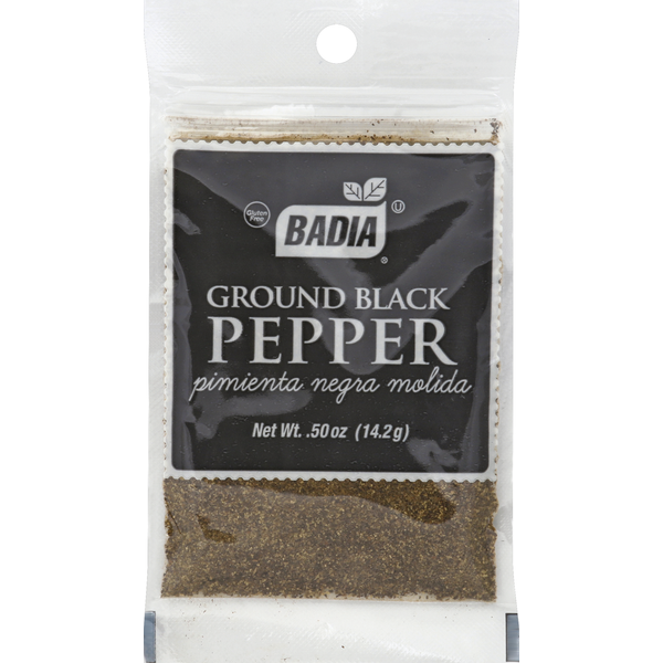 Latino Foods Badia Spices Black Pepper, Ground hero